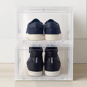 Drop front shoe box from the container store 