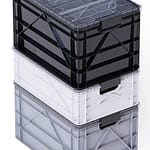Picture of black white and grey Sidio bins for home organizing