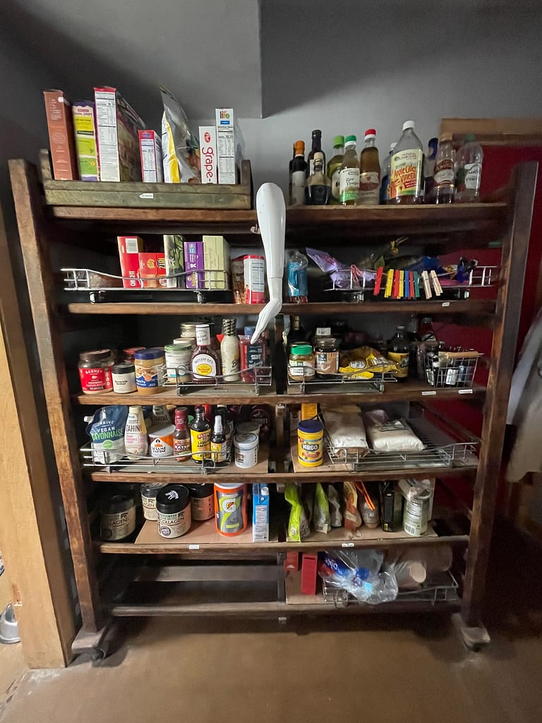Unorganized pantry
